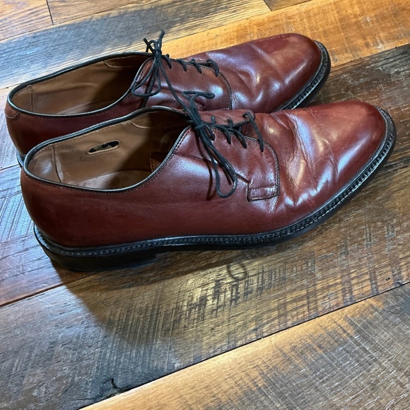 Allen Edmonds Leeds Oxford Dress Shoes Brown Leather Size 11.5C - Picture 5 of 10